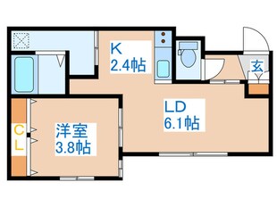 Terrace　Kasumiの物件間取画像